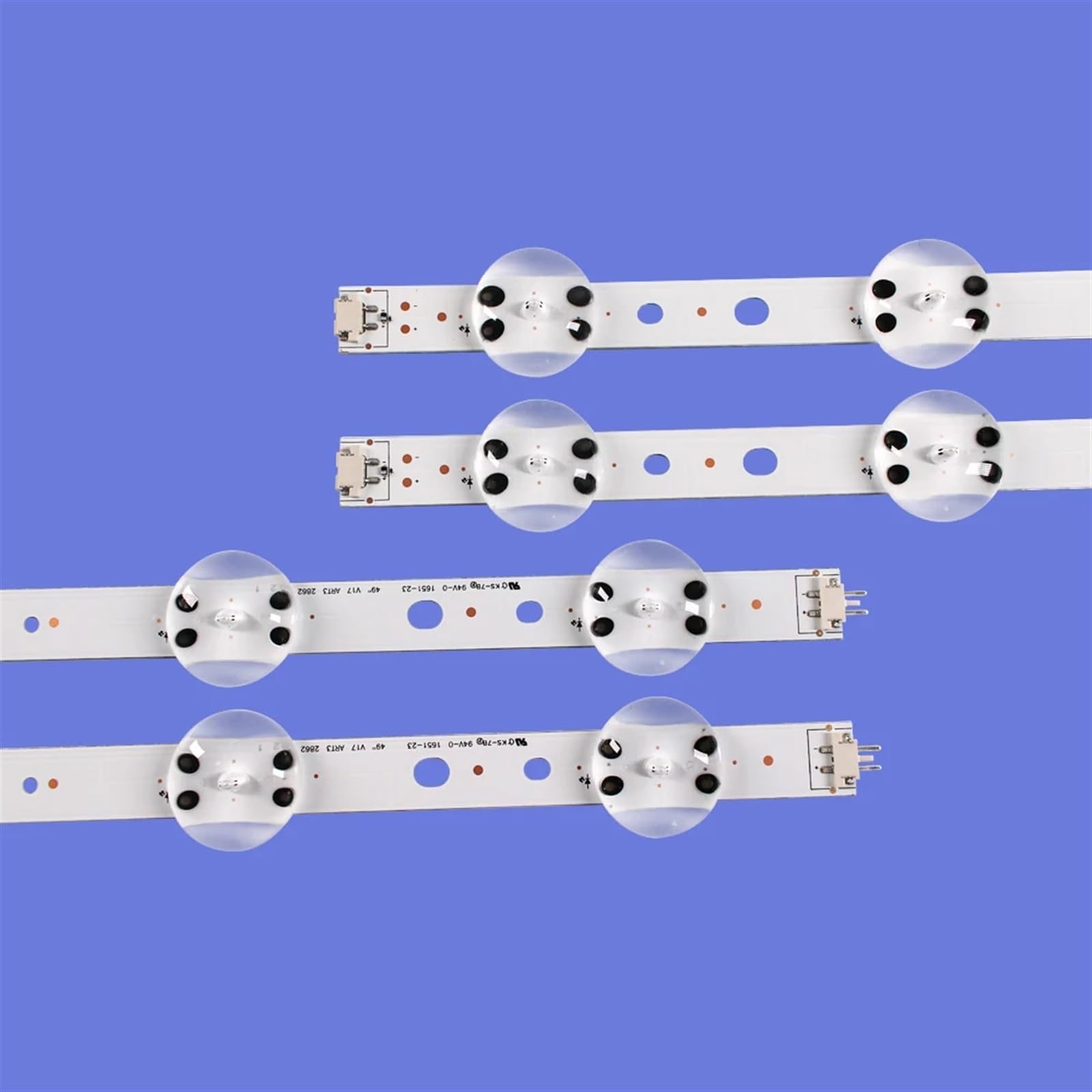 4 Pezzi/kit Strisce LED Adatte For LG 49 TV 49UJ651V 49UV340C UB 49UJ6500 LC490DGG 6916L 2862A 2863A V17 49 L1 + R1