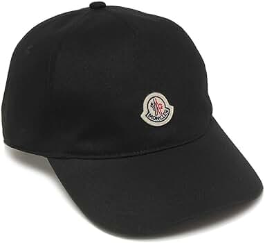 MONCLER キャップ　帽子　ブラック　UNI 国内正規品 4K53 MONCLER モンクレール BERRETTO BASEBALL ベースボール キャップ