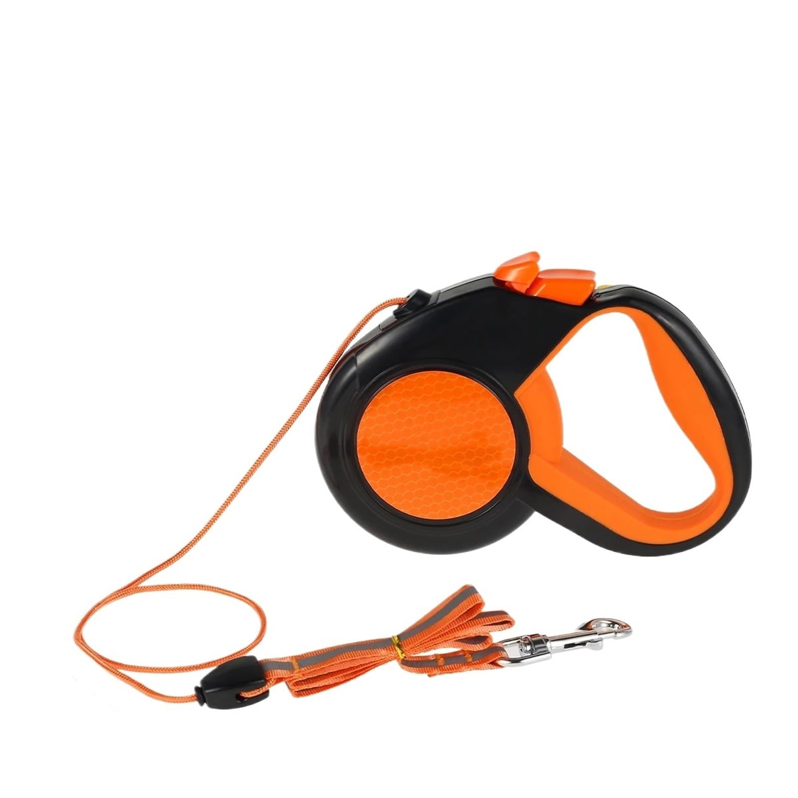 Correa retráctil for Perros de 8 m, Correa Extensible automática de Nailon for Perros pequeños y medianos(Orange 8M)