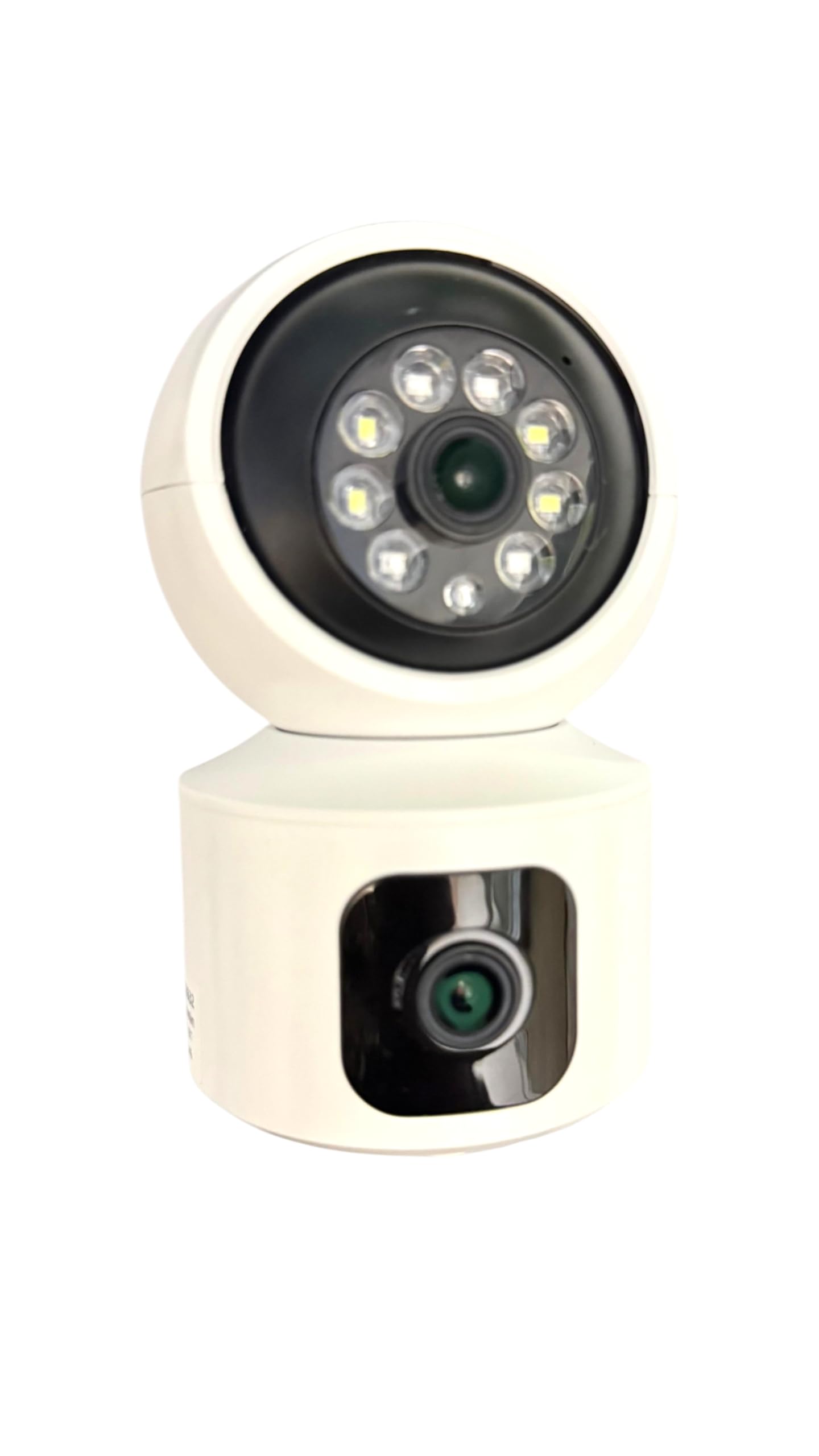 CAMLEIGH 3MP Dual Lens Wireless WiFi Smart CCTV Camera – Ultra HD, Dual-Side View, Two-Way Talk, Motion Detection, Night Vision, Supports Up to 128GB SD Card