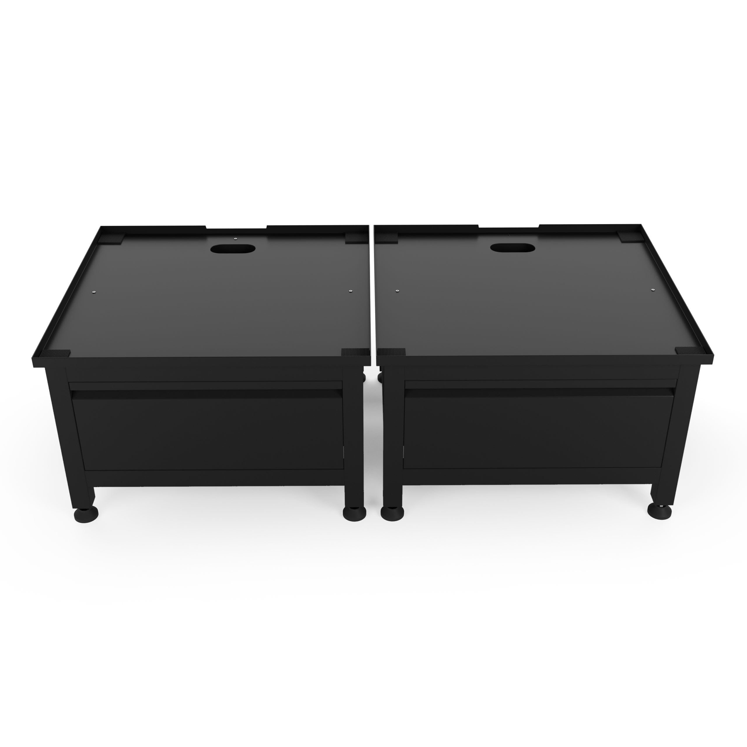 Lavadora elevadora con cajón - Muebles de montaje de lavadora doble - Pedestal de la lavadora - 42cm de alto - Negro - Universal - 65 * 60.5 (LxB) - Soportes de pared incluidos