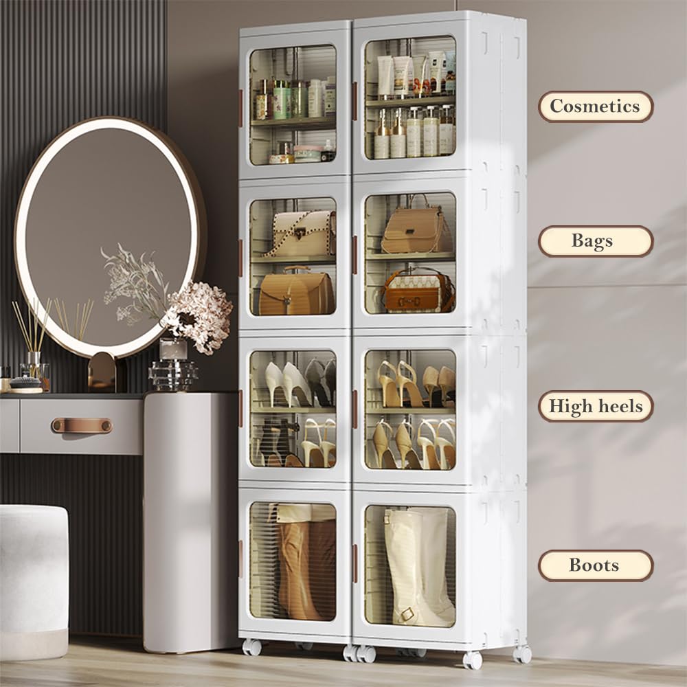 Badezimmer-Aufbewahrungsschrank, freistehend, schmal (4 Ebenen)