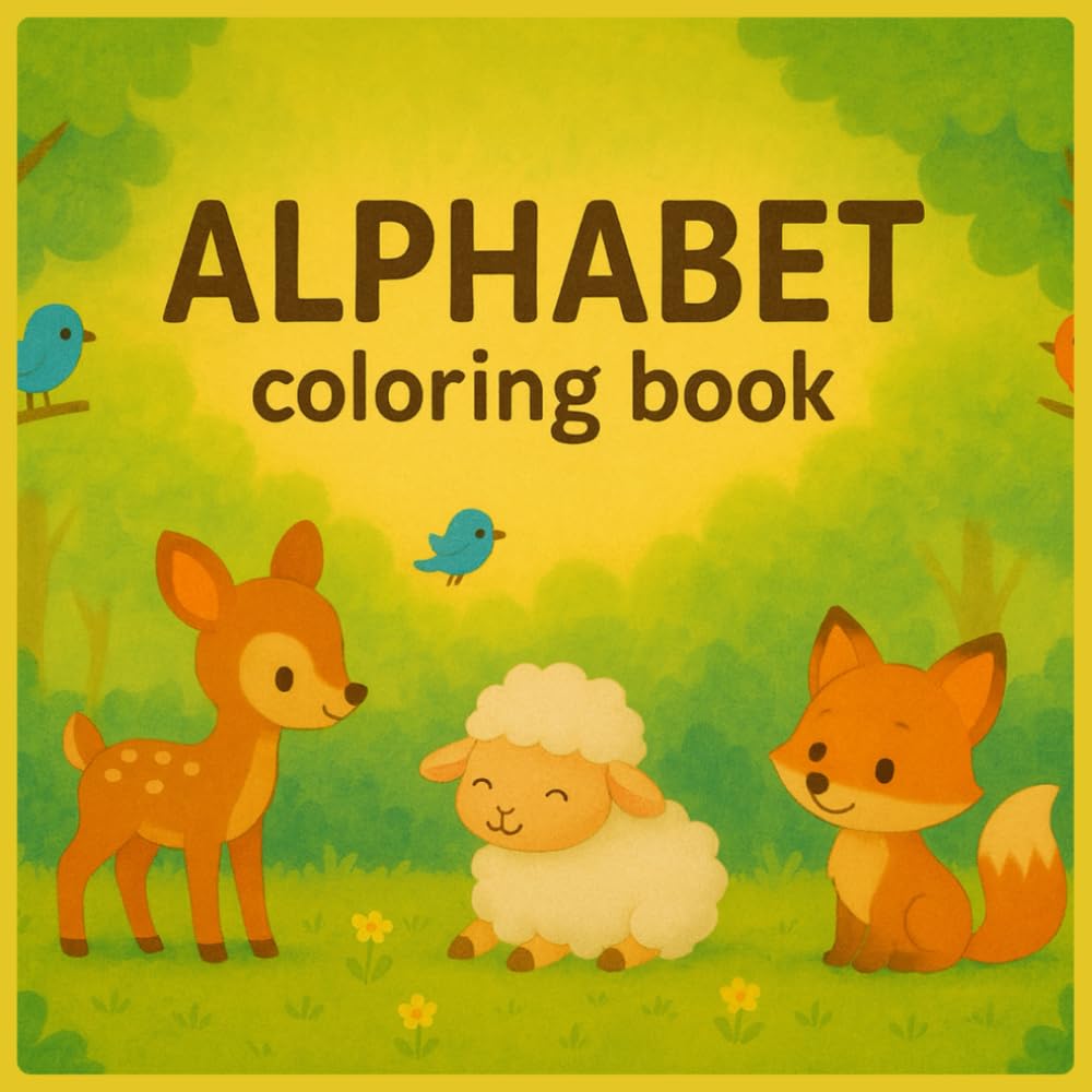 Alphabet Coloring Book: ABC Coloring and Activity Book to Learn the English Alphabet for Kids Ages 3–7