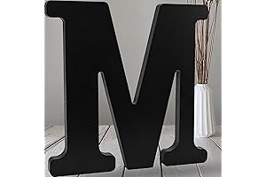 AOCEAN Black Letter for Wall Decor Standing Letters Slices Sign Board Decoration