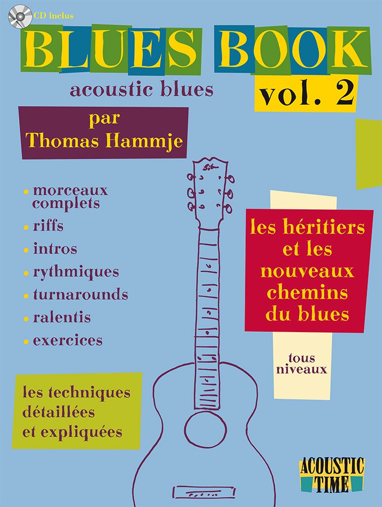 Blues book acoustic vol2 cd tab les heritiers