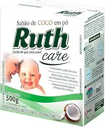 Sabão Pó Coco Cartucho 500g, Ruth, Branco, Médio