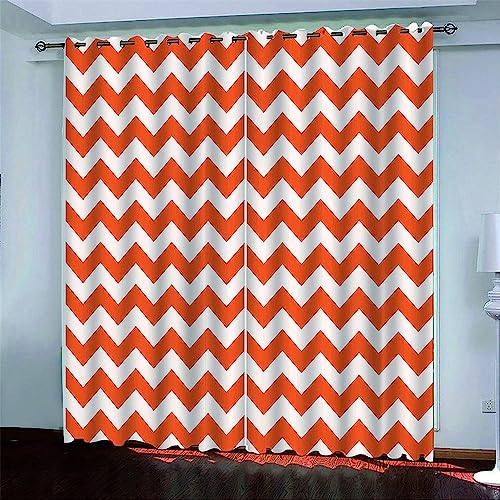 Boys Verdunkelungsvorhang-Set Für Schlafzimmer 3D-Druck Rotes Moiré-Muster Vorhänge Für Kinderzimmer Schiebegardine Blickdicht Für Dekoration Wohnzi