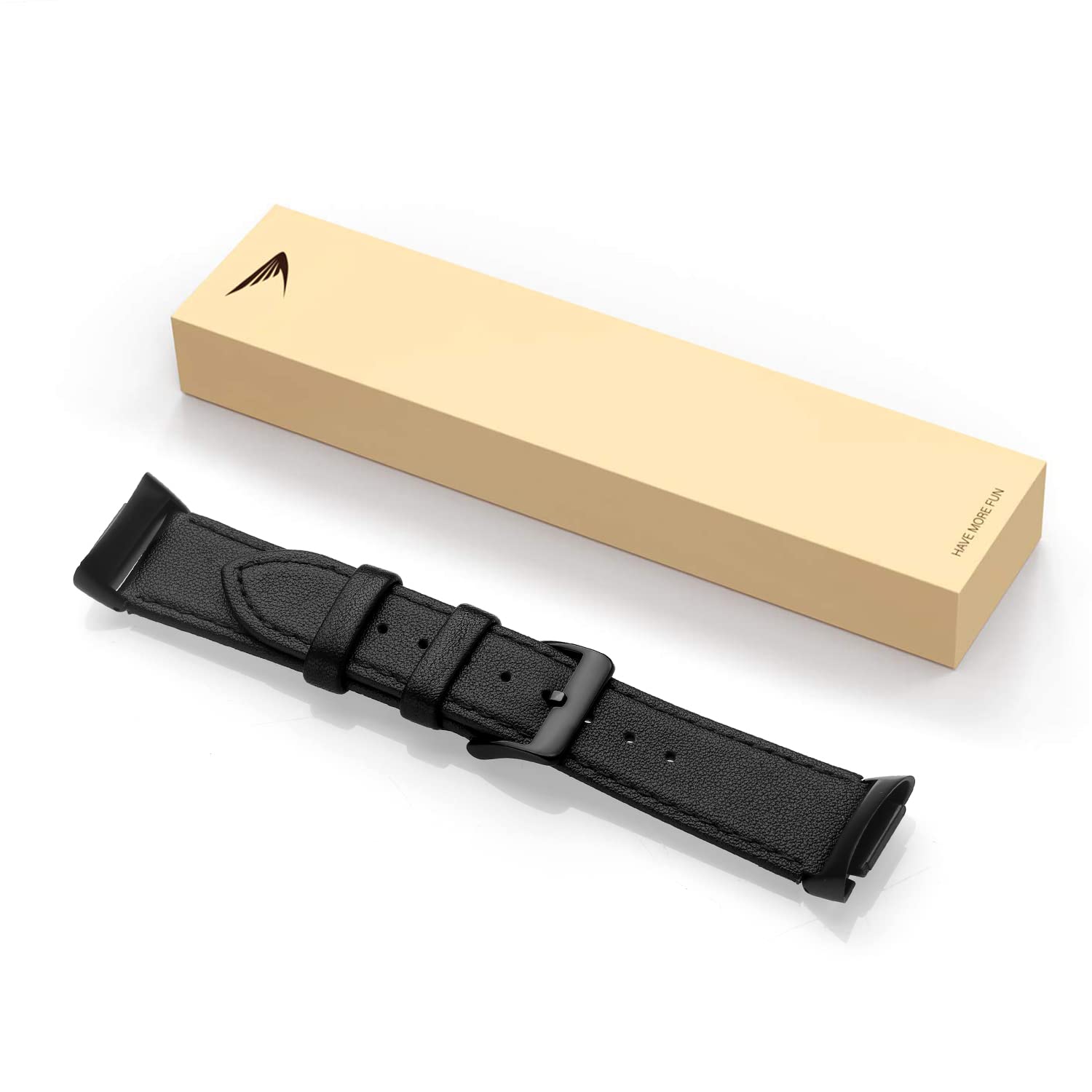 Tuocal Genuine Leather Strap Compatible with Fitbit Charge 6 & 5, Soft Breathable Leather Replacement Strap for Women & Men - Image 9