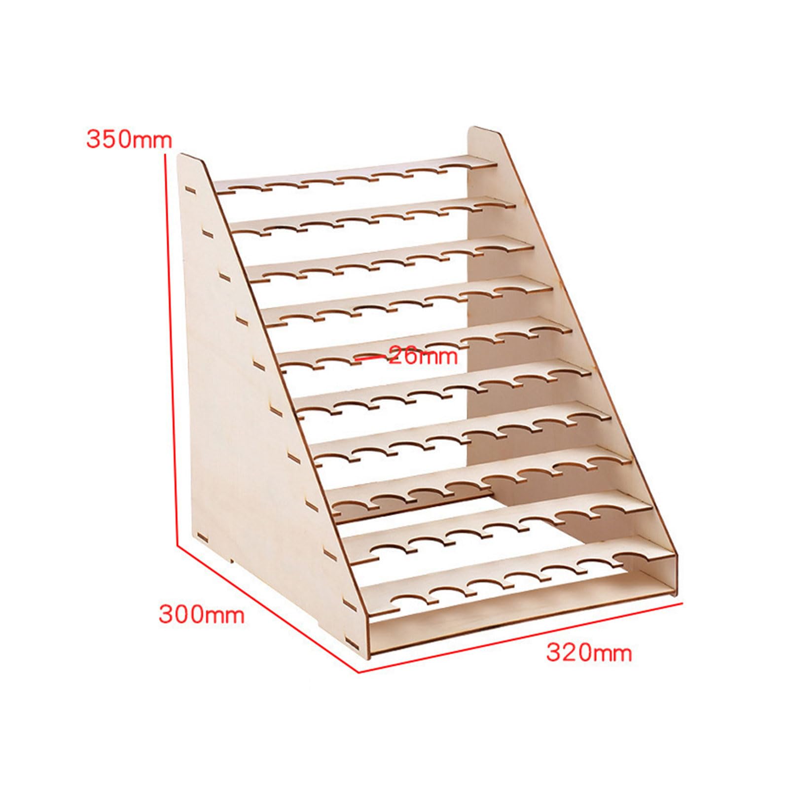 Amazon｜DIY 木製ペイントボトルラックモデルオーガナイザースタンド