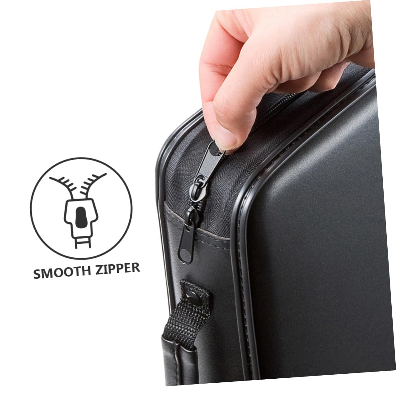 Healeved Custodia Porta CD Rigida in PP Rivestimento Interno, Organizer per 160 Dischi Dvd, Maniglia Portatile per Trasporto Facile, Protezione da Graffi e Urti, per Archiviazione