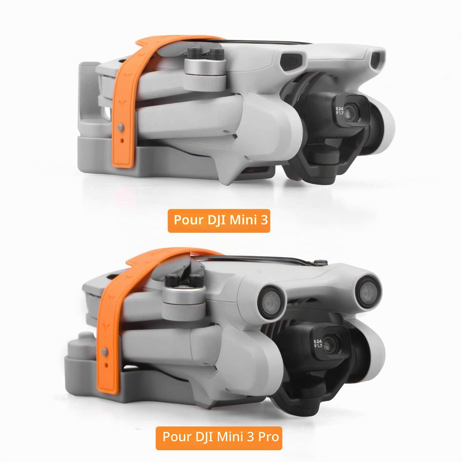 Porte-hélice Mini 3 / Mini 3 Pro, protège-sangle pour stabilisateur de la série DJI Mini 3 Accessoires pour drone RC (Orange)