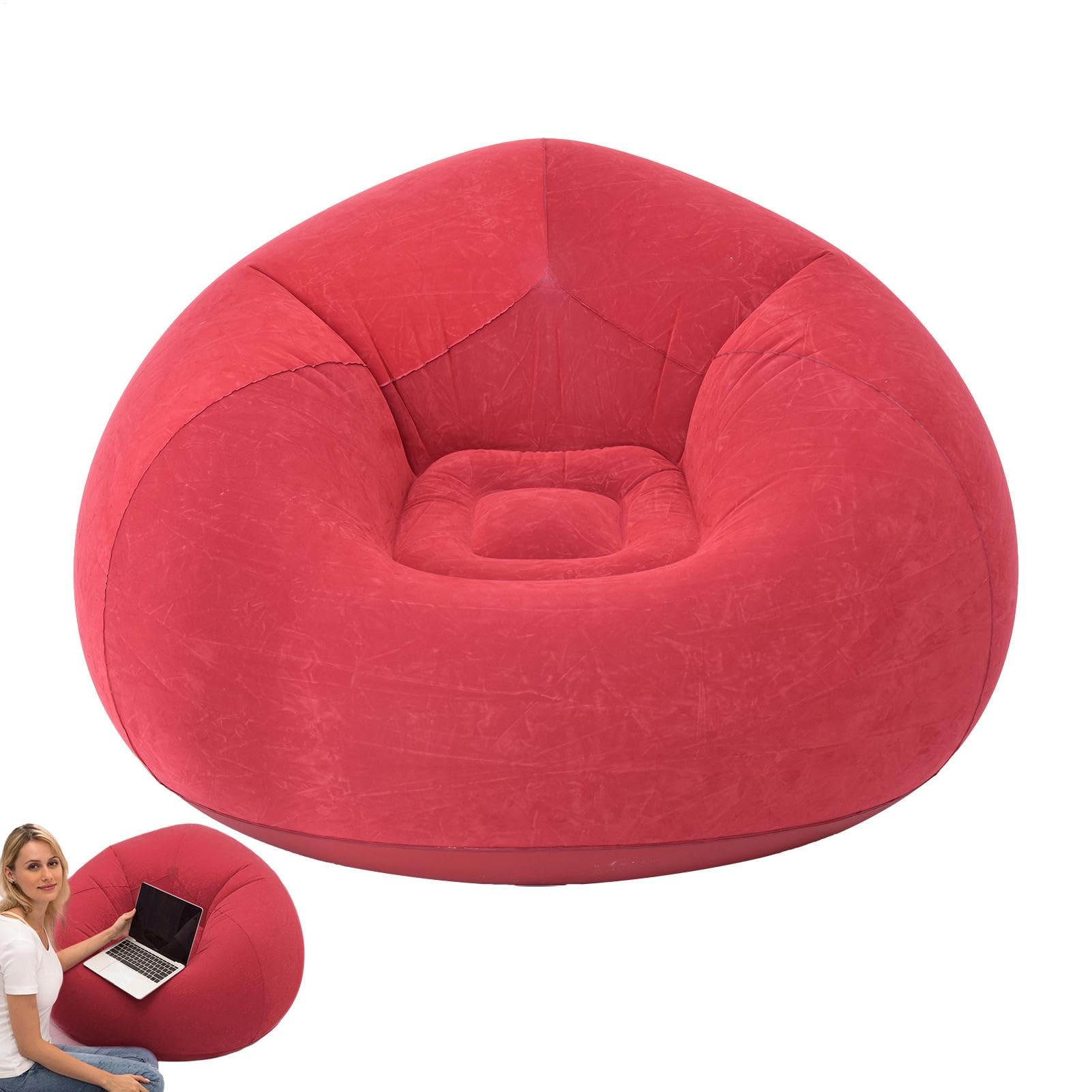 Poltroncina Gonfiabile Per Divano - Poltrona A Sacco Per Adulti | Mobili Gonfiabili Per La Serata Cinema In Camera Da Letto