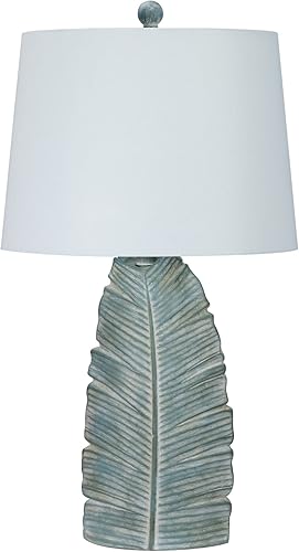 Miniatura 1 de Cory Martin Fangio Lighting 6292ABLU - Lámpara de mesa de resina azul casual de 26 pulgadas con pantalla decorativa