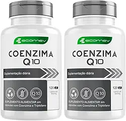 2Un Coenzima Q10 Ubiquinol Puro 500mg Formula Avançada Materia Importada 240Cáps Ecomev