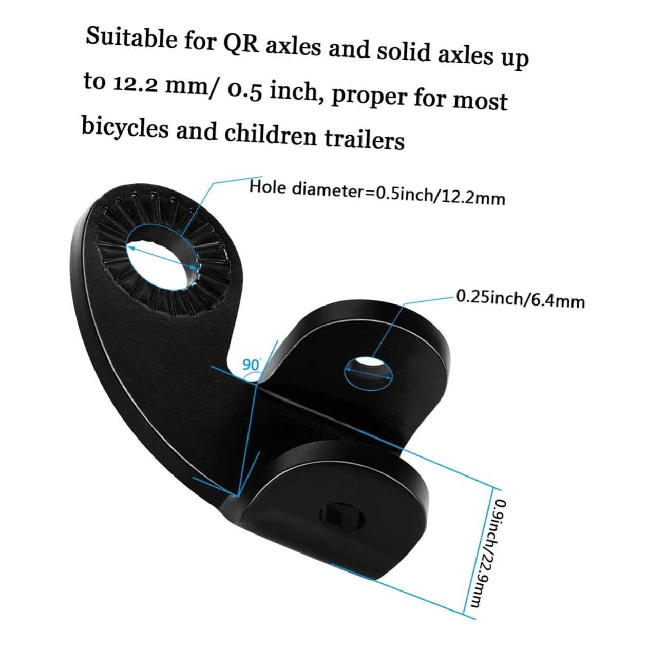 BRIGHTFUFU Sturdy Bike Trailer Coupler Hitch Bike Trailer Accessories Supplies Traction Adapter Tow Trailer