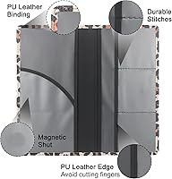 Vista 3 de Portador Premium de Tarjeta de Registro de Automóvil y Seguro con Cierre Magnético, Organizador de Automóvil para Guantera del Vehículo - Para