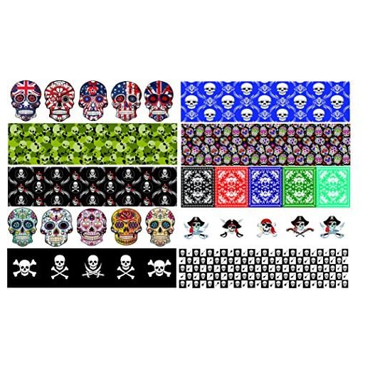 Guitar Pick Punch Skull Design Refill Sheets - Make Custom Rock and Roll Picks With Any Pick Punch - Set of 20