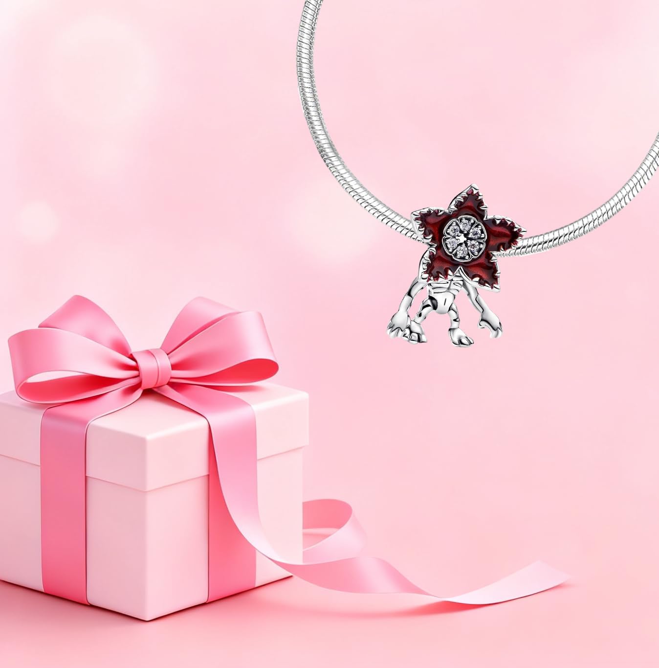 Gold Flower Family Charms for Bracelet 925 Sterling Silver Bead Charm for Women Jewelry Present - Image 3