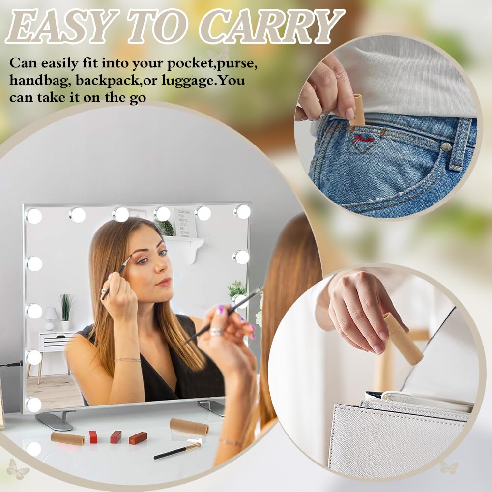 Paperboar, 20 pezzi di balsamo per labbra, tubetti di carta, bottiglia vuota per rossetto, supporto per tubetti Push Up Solid Stick