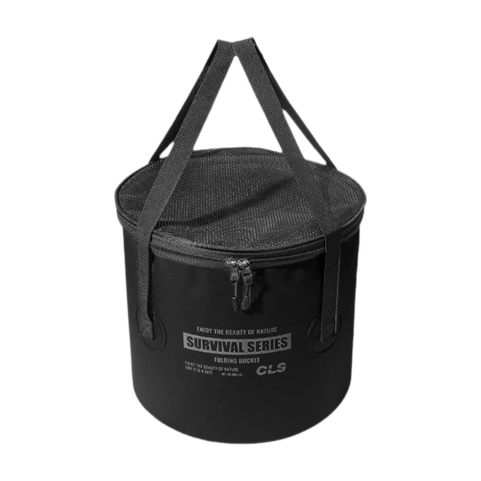 Gralara Seau Pliable de Camping avec Poignée, Bassine, Récipient de Stockage d'eau Léger, Seau de Pêche Pliable pour La Navigation de Plaisance