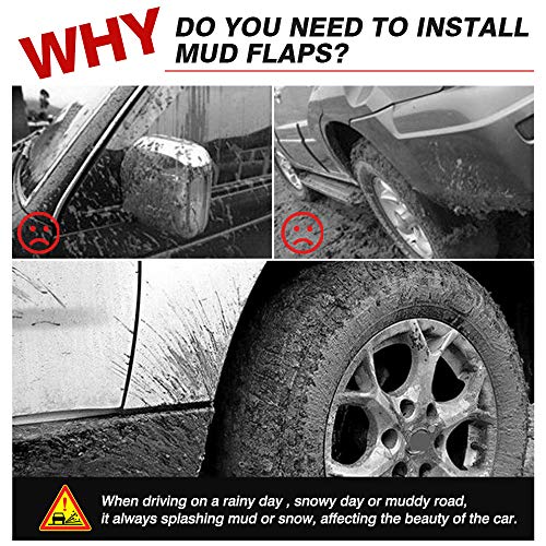 Image of Autorder Mud Flaps Splash Guards for Ford Escape 2020-2025 Accessories Mudflap Fender Flares Front and Rear Mud Guard Set 4PCS (Not for ST-Line Models)