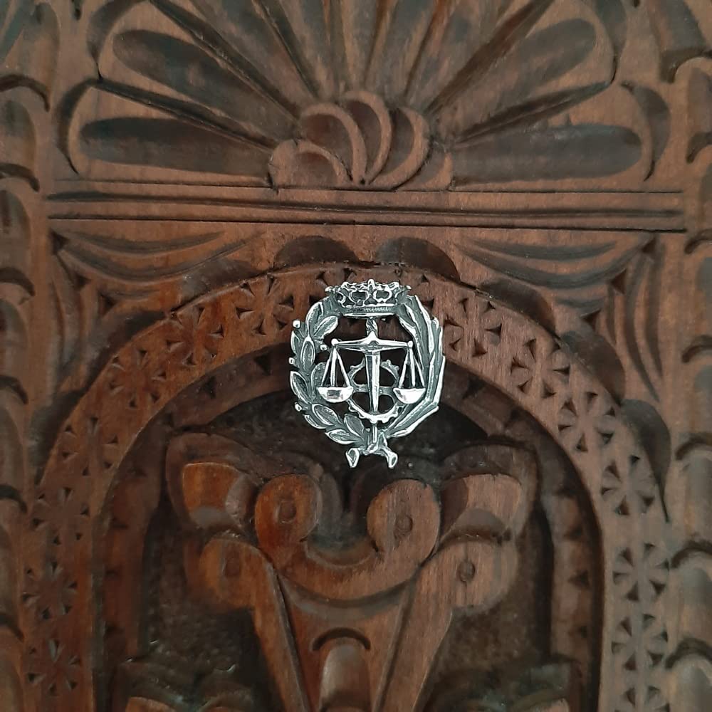 Insignia de Graduado Social en Plata de Ley 925, con Estuche