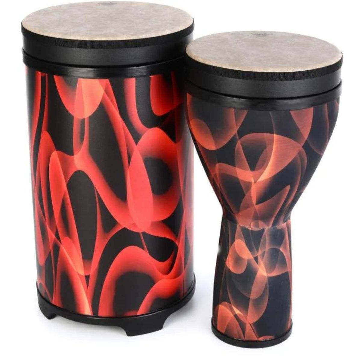 Remo Versa Djembe and Tubano Nested Pack Brown and Orange
