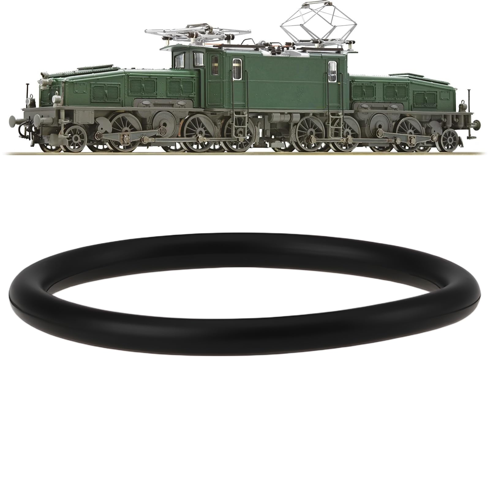 Lot De 10 Courroies D'entraînement Moteur 19x16x1.5mm Pour Locomotive Roco Crocodile H0 - Remplacement En Caoutchouc Durable