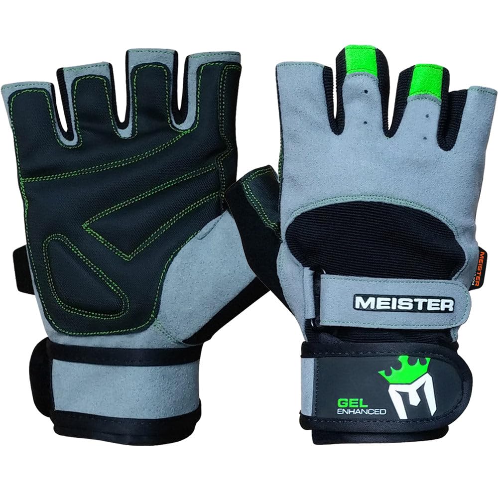 Wrist Wrap Weight Lifting Gloves w/Gel Padding