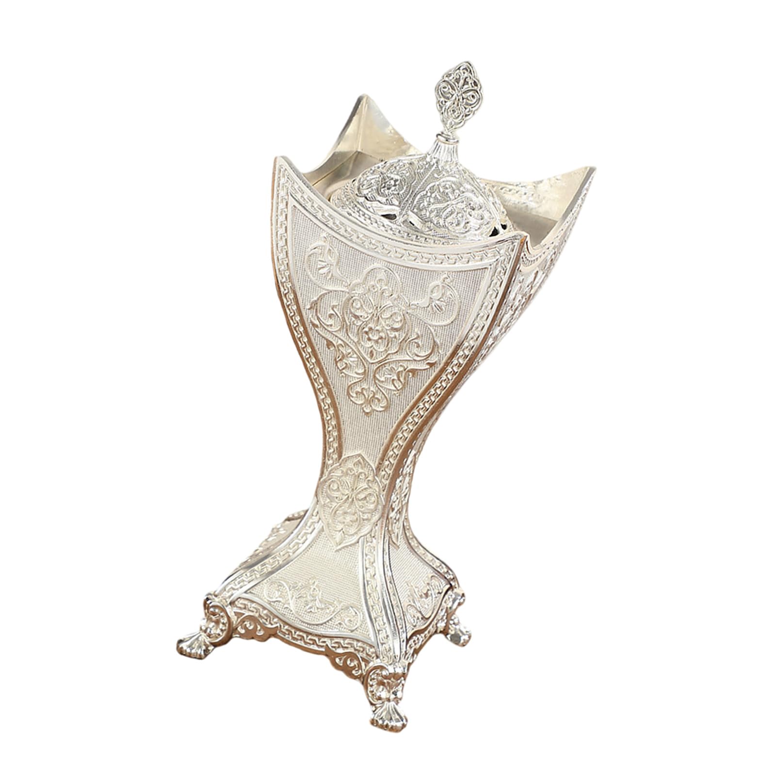LUCKGONI Elegant Alloy Incenses Burners Middle East Frankincense Resin Censers for Home Offices Meditations Decors