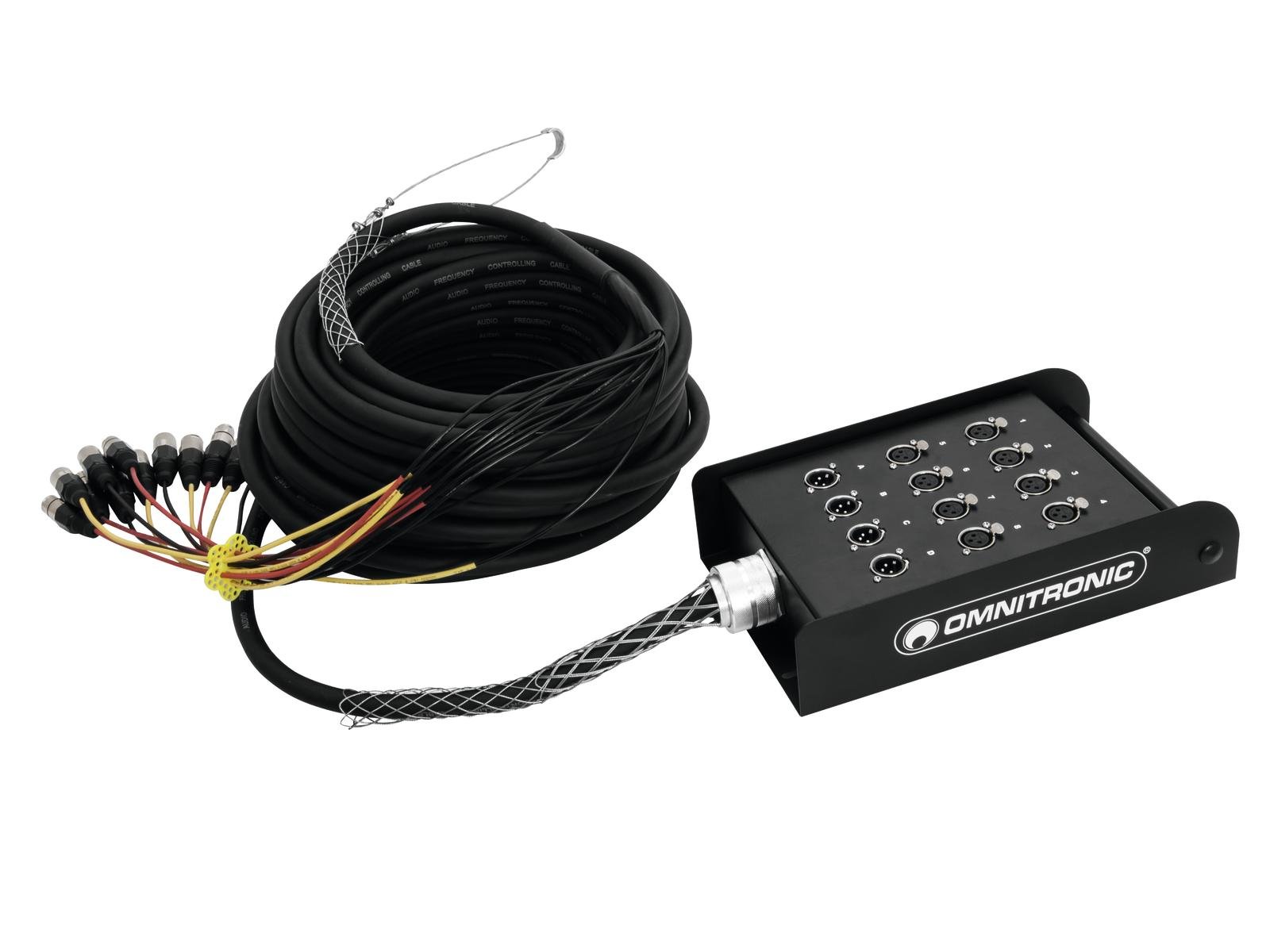 OMNITRONIC Multicore Stagebox 8/4 30m | Komplett konfektionierter Verteiler