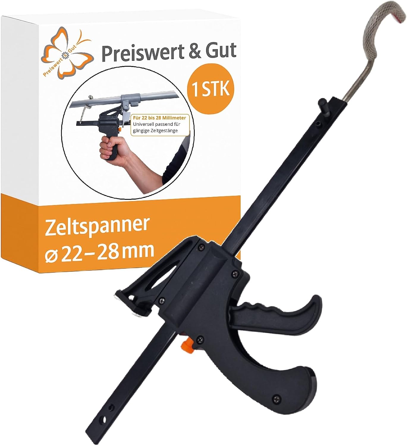 Gestängespanner für Vorzelte und Zelte 22–28 mm