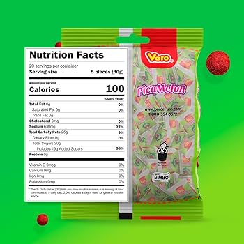 Amazon.com : Dulces Vero Vero Pica Sandia Chili Watermelon Flavor