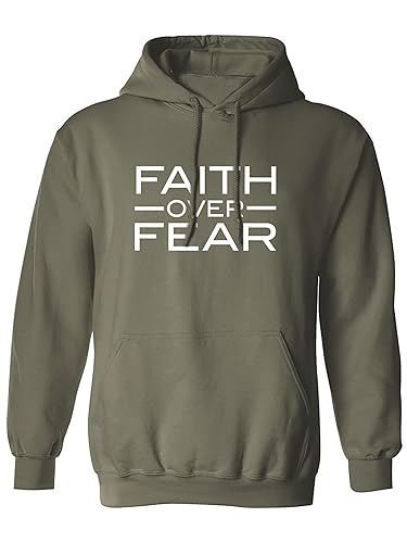 zerogravitee Faith over Fear Adult Hooded Sweatshirt
