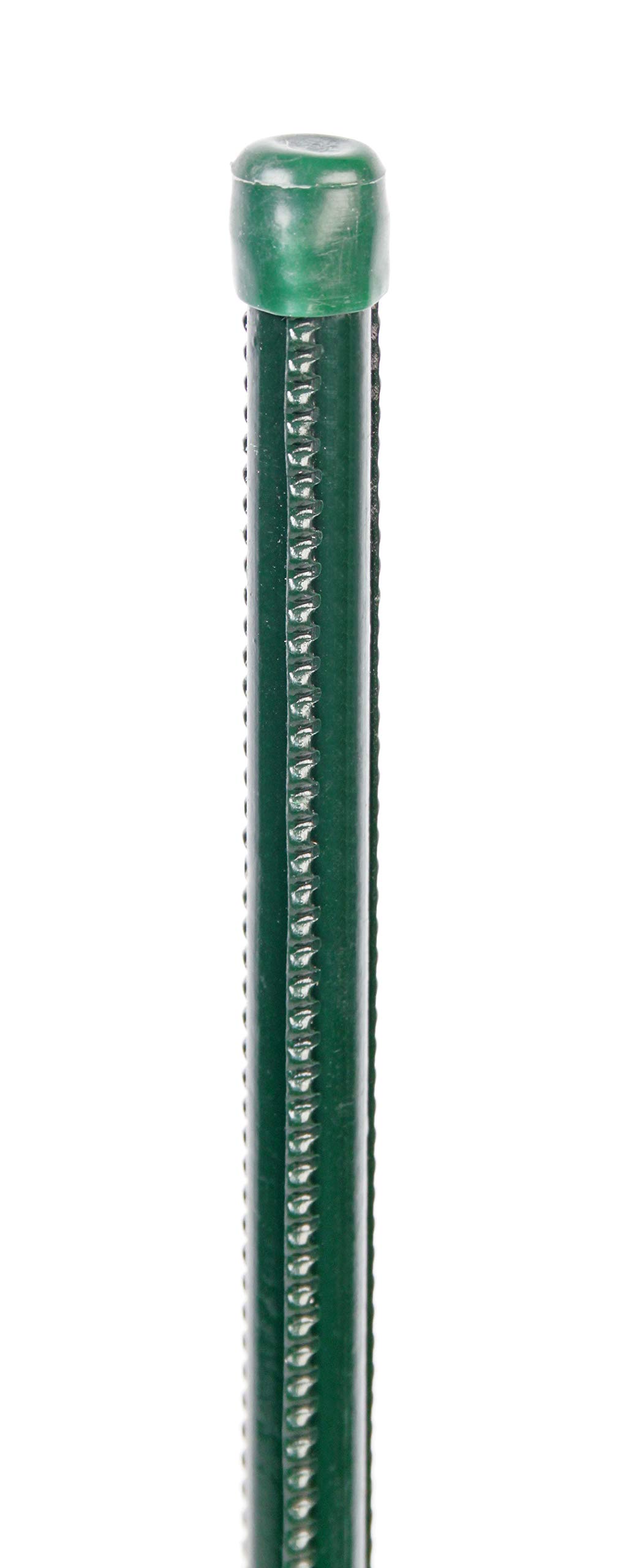 Alberts 854331 Pręt uniwersalny | rowkowana powierzchnia | zielony, powlekany tworzywem sztucznym | długość 1750 mm | średnica słupka 12 mm | zestaw 25 szt.