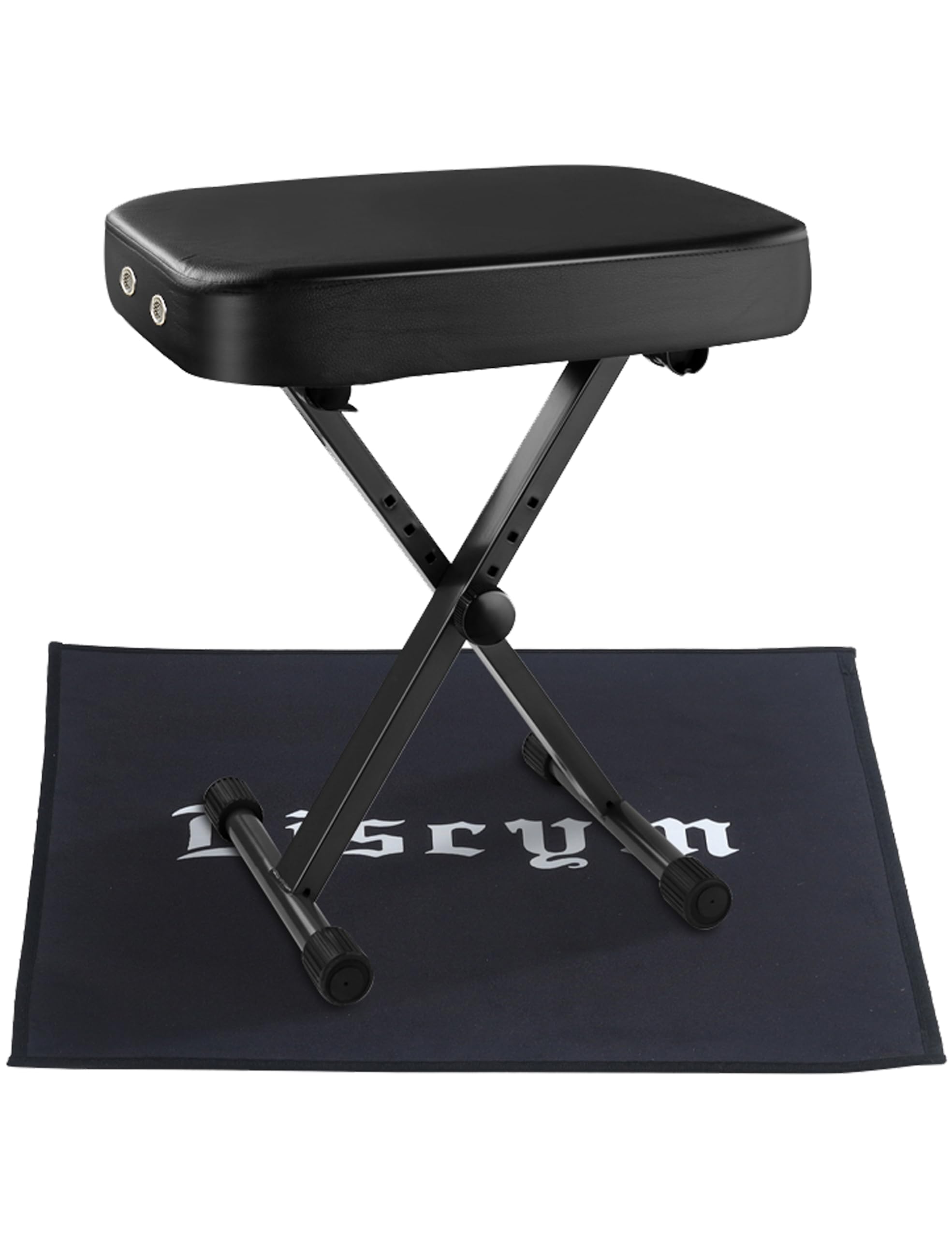 Liscym Keyboard Bench X-Style, Adjustable Padded Bench Seat for Electronic Keyboards & Digital Pianos(Black)