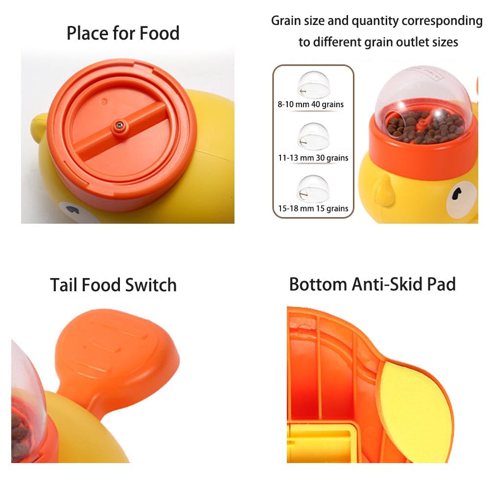 Slow Feeder Hund Spielzeug Entenform - Interaktiver Futterspender Für Leckerlis