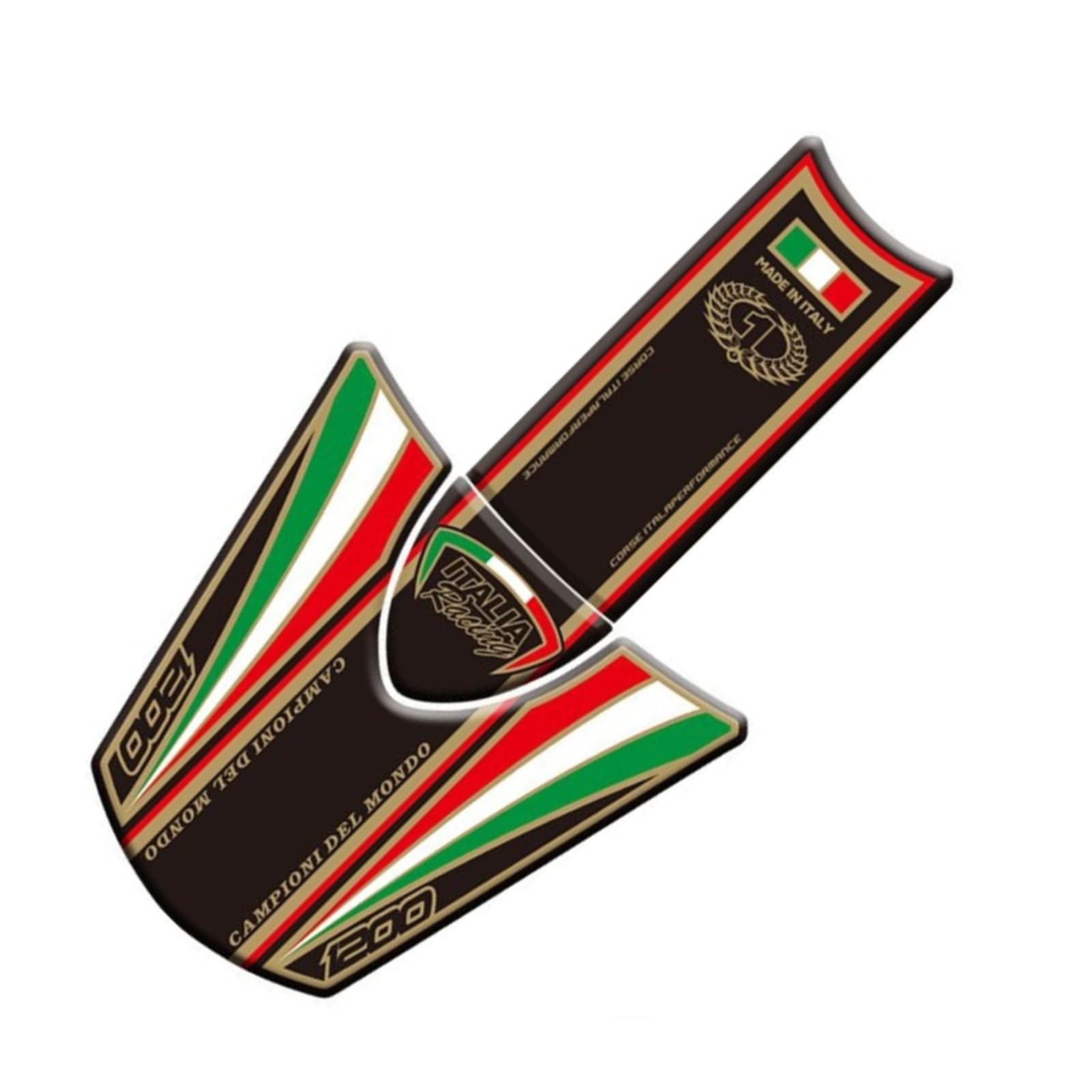 Dla Ducati Diavel 1200 2011-2017 Motocykl 3D Naklejki Na Zbiornik Paliwa Naklejka Na Zbiornik Paliwa Fishbone Naklejki Ochronne(Red)