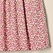 Amazon Essentials Girls' Cotton Strappy Midi Dress, Beige Hot Pink Posey Floral, Small