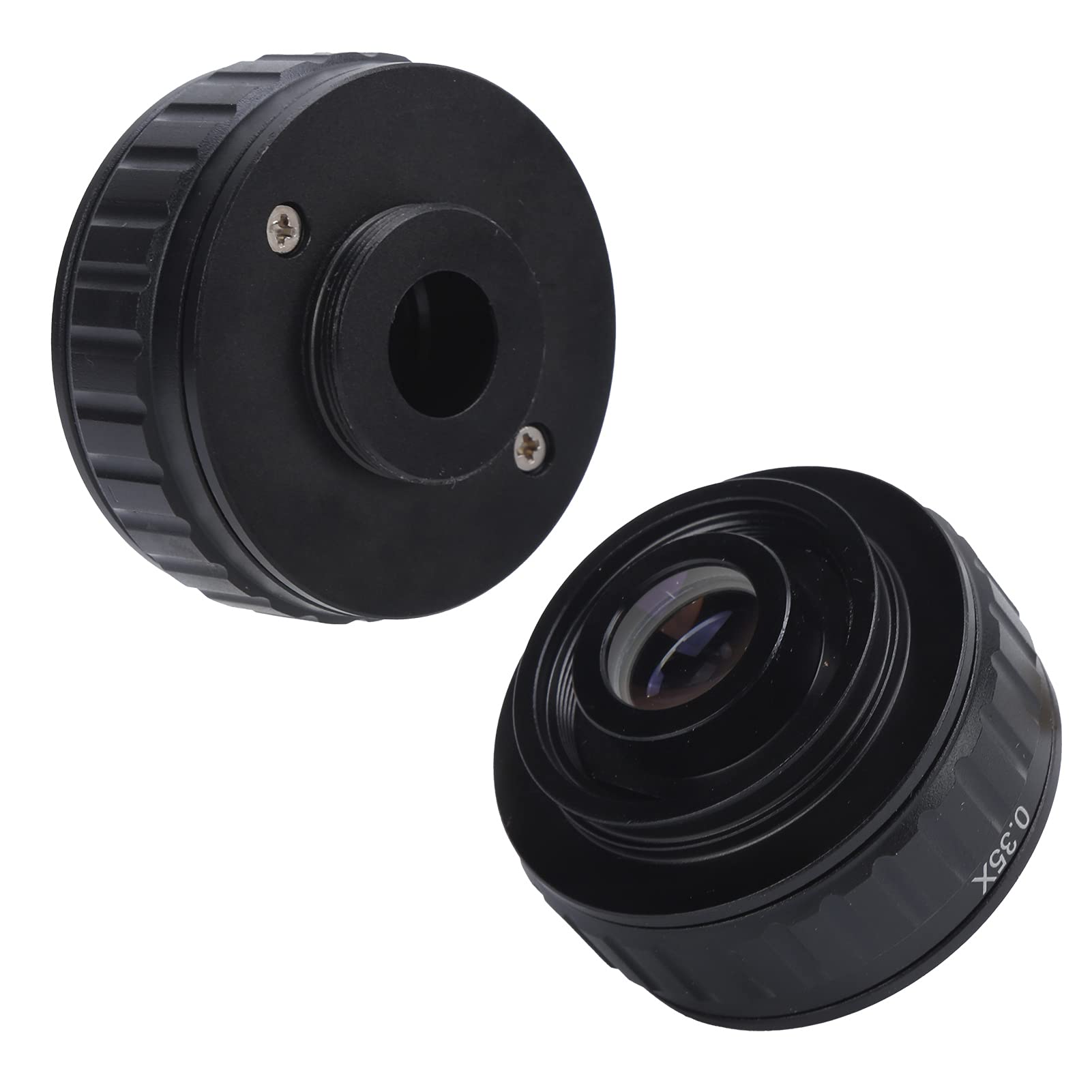 Casquillo adaptador con montura 35X C para microscopio estereoscópico triplecular, adaptador de lente con puerto fotográfico de 38 mm, compatible con puerto CX y serie T490, se adapta a