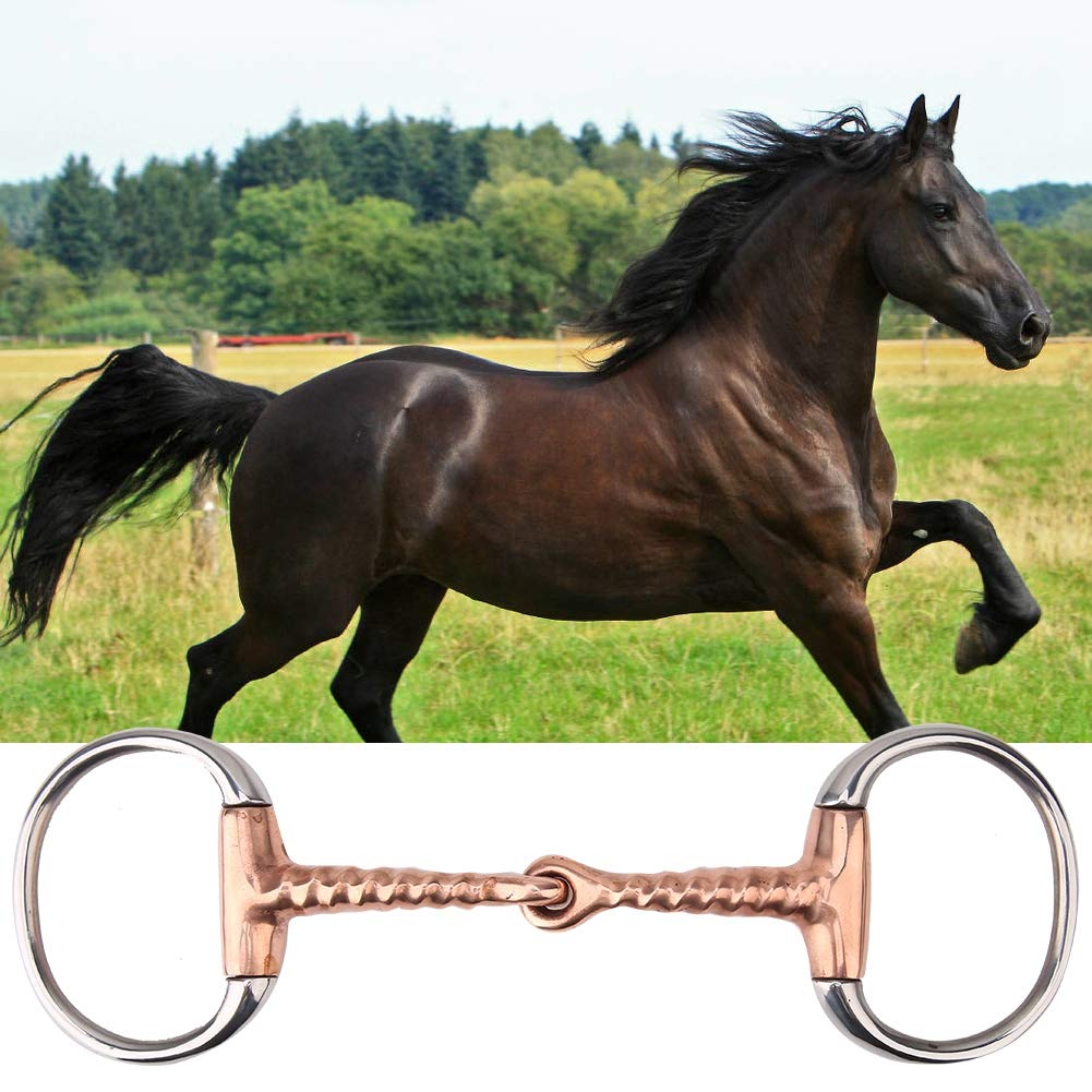 Mors de cheval en acier inoxydable lisse avec chaîne en laiton et
