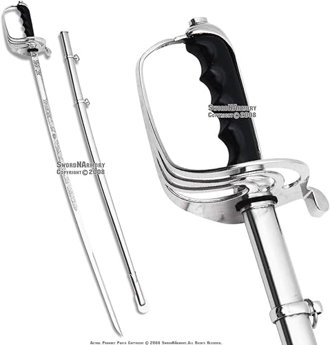 Militar Oficial del Ejército de los Estados Unidos Sable Ceremonial de Acero Réplica Grabado wBolsa de Transporte