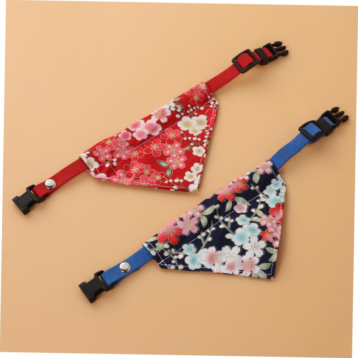 Didiseaon 6pièces Écharpe pour Chien avec Motif Floral Ajustable Bandana pour Animaux De Compagnie Modèles Aléatoires