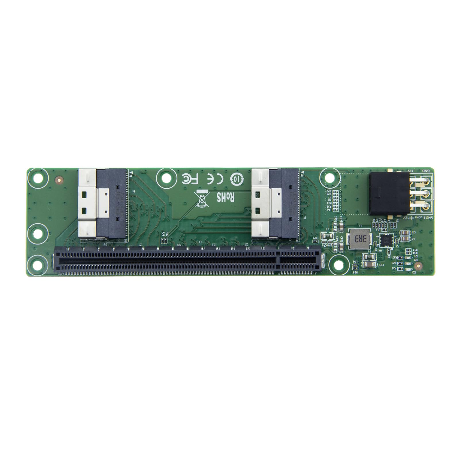 Adaptador de Ranura Dual Slimsas SFF-8654 8i a PCIe X16, GEN4 PCIe4.0