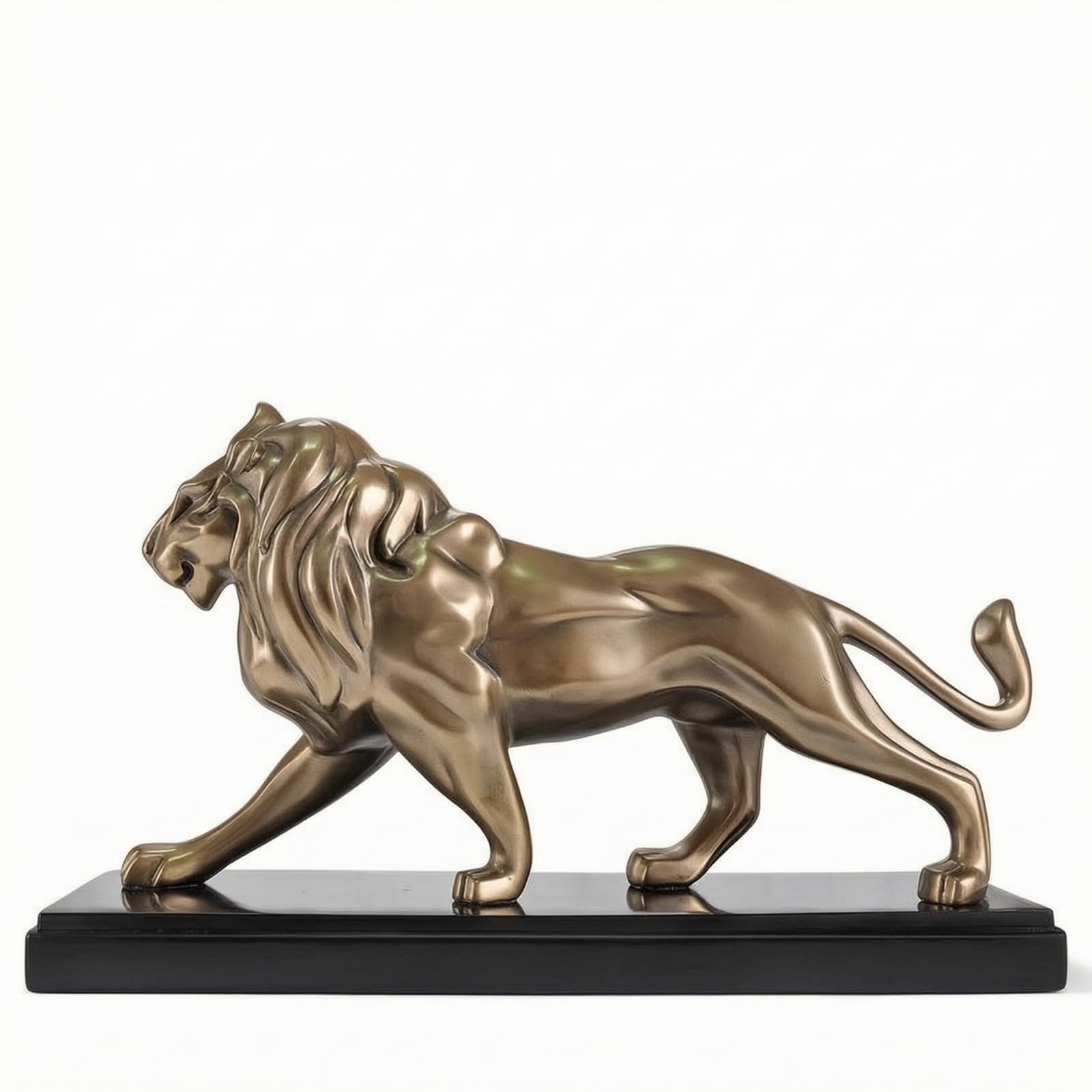 F Fityle Estatua de Caballo de Bronce Estatua Escultura Figura Ornamento Artística con Base Elegante para Colocación Estable Adecuada para Mesa de Oficina Librería Entrada