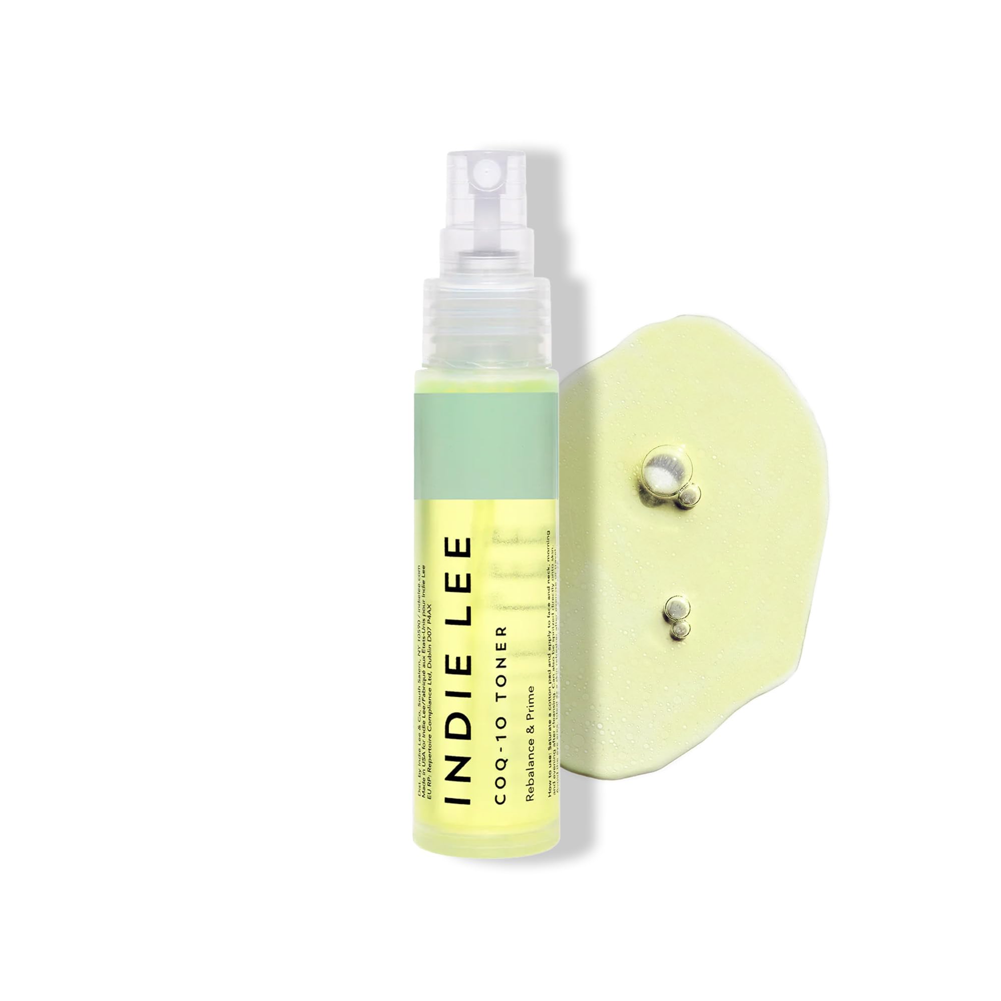 Indie Lee CoQ-10 Toner Mist - Non-Drying Priming Toner with Hyaluronic Acid, Cucumber & Aloe Vera (1oz / 30ml)