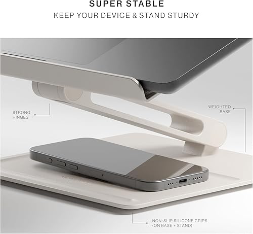 Miniatura 5 de Native Union Soporte de escritorio para laptop  Soporte ergonómico de altura ajustable para computadora  Compatible con MacBook AirPro, iPad, Dell,