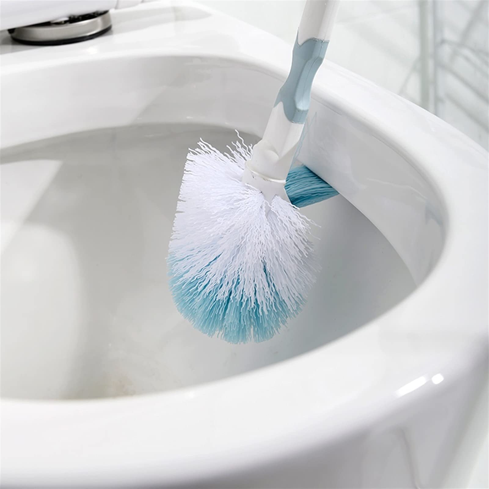 Design Classico Pennello da bagno Holder Holiday Montato for la tazza da parete Brush Brush Brush Bagno Lungo Manico Pennello for la pulizia Spazzola for il gomito Spazzole da toilette Risparmia Spazi