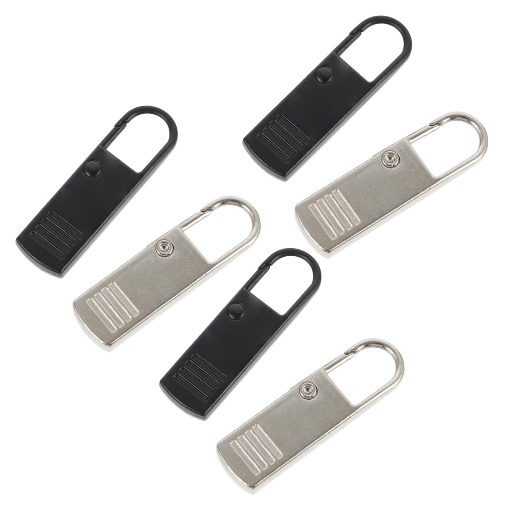 CIMAXIC 6pcs Detachable Zipper Pulls Zipper Tags for Clothing Accessories Durable Replacement Heads for Jackets Backpacks and More