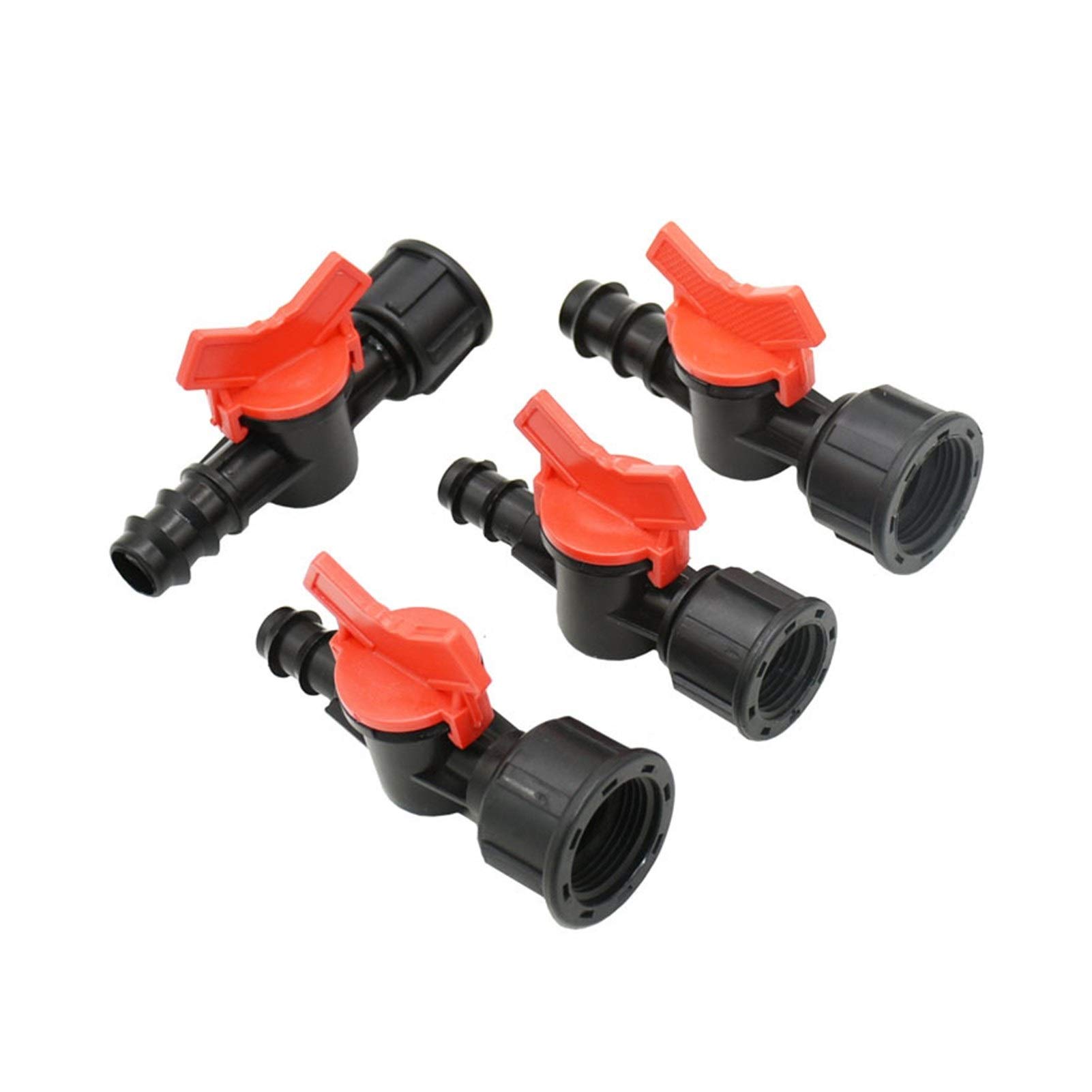 Boquilla de nebulización para riego de jardines LR Rosca hembra 1/2" 3/4" for 16mm 20mm manguera de jardín grifo 1/2 3/4 manguera de riego adaptador de la válvula de agua Mini llave de paso de conecto